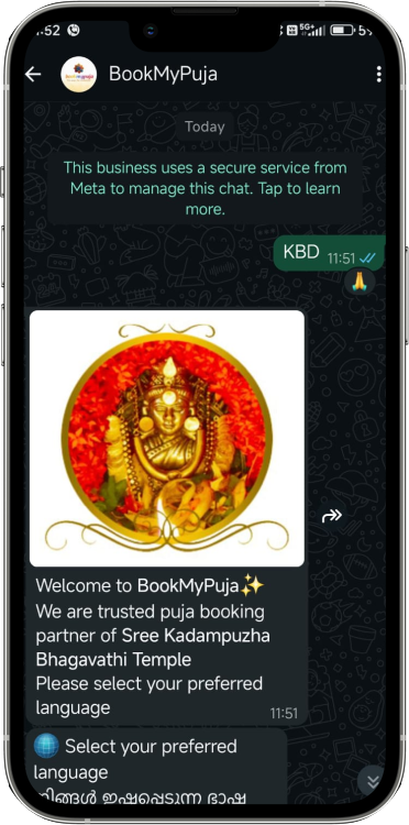 WhatsApp Booking